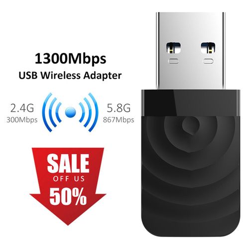 Mini carte réseau wi-fi USB CF-812AC/5G, 1300 mb/s, 2.4/ghz, adaptateur pour ordinateur portable et PC
