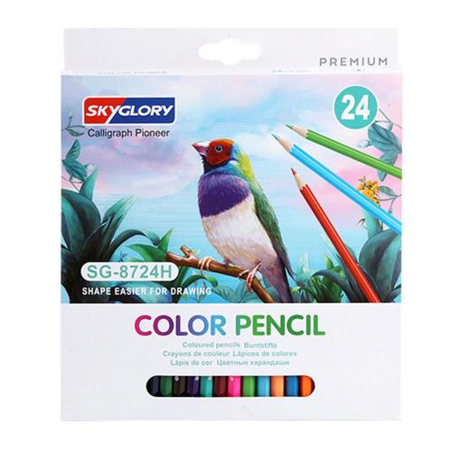 Boîte De 12/24/36 Crayons De Couleur, Papeterie Professionnelle Pour Enfants, Peinture À L'huile Sur Bois Pour Étudiants