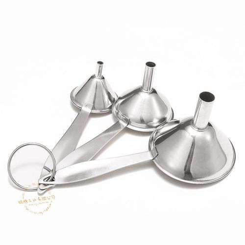 Entonnoir À Petite Bouche En Acier Inoxydable, D'extraction À Vin De Bar, Mini Entonnoir Pour Le Remplissage, D'extraction À Bouche Étroite Hi, 3 Pièces Par Ensemble