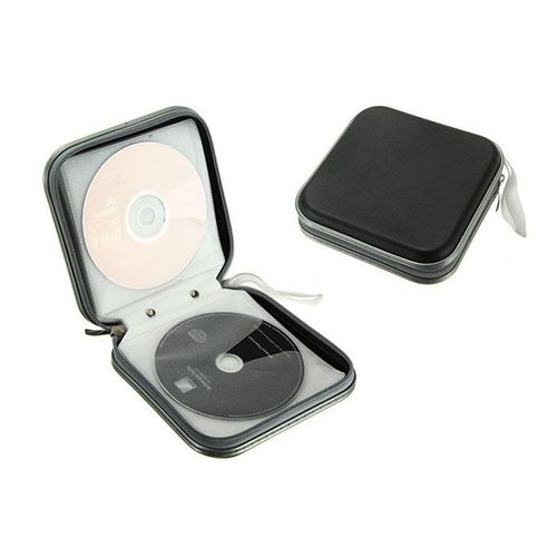 Sac de rangement de CD DVD, sacs organisateur Portable 40 disques CD DVD portefeuille boîte de rangement, étui de rangement-15