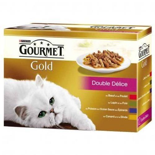 Gourmet - Boîte Gold Double Délice Pour Chat - 12x85g