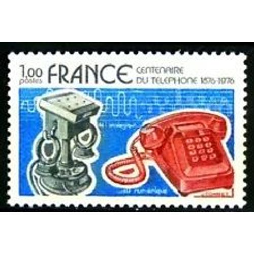 Timbre France 1976 Neuf ** Yt N° 1905 Centenaire De La Première Liaison Téléphonique