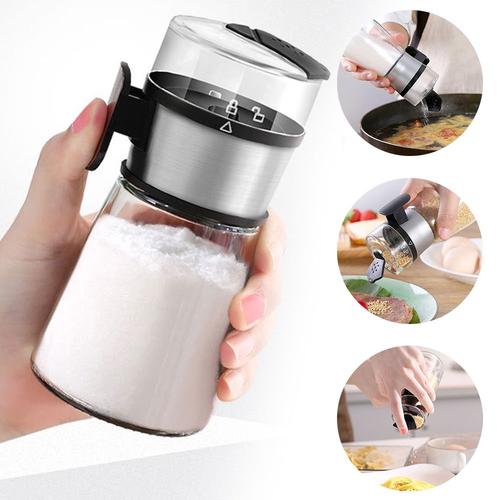 Distributeur De Sel En Verre Scellé, Type Poussoir, Bouteille De Sucre, Moulin À Épices, Belle Shaker, Gadgets De Cuisine, 5g, Nouveau