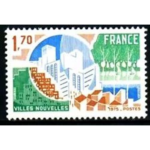 Timbre France 1975 Neuf ** Yt N° 1855 Villes Nouvelles
