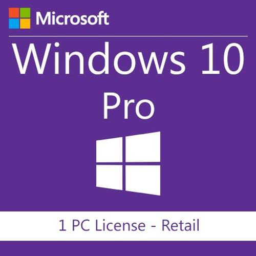 License Windows 10 Pro 32/64 - Clé Activation - 32/64-Bit