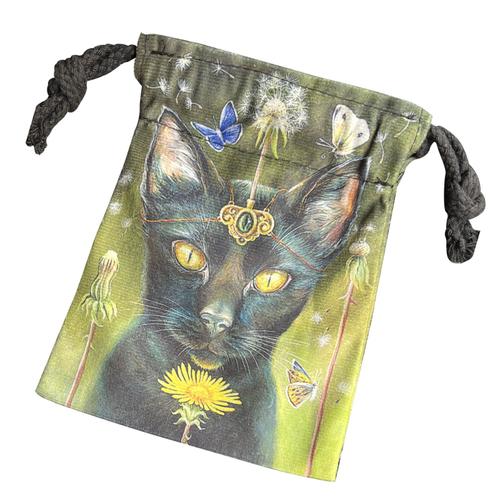 Sac De Rangement De Tarot Chat Noir, Sac De Rangement De Dés De Cartes De Tarot Sac De Rangement De Bijoux Innovant Pour Cartes De Tarot Oracle