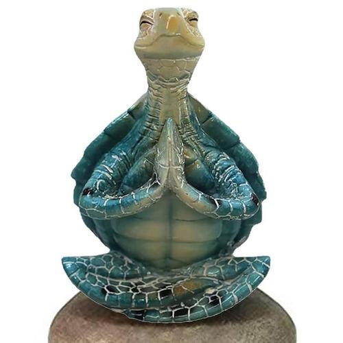 Sculpture de tortue de mer, Figurine de méditation pour la paix, décorations pour bouddha Zen Yoga, Statue de jardin, ornement