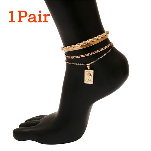 Bracelet De Cheville À Breloques Boho Pour Hommes Et Femmes, Bracelet De Cheville Réglable, Accessoires De Chaussures Punk, Sandales Pieds Nus, Bijoux De Pied, Salle De Fer