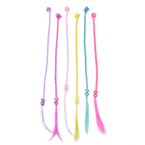 Perruque En Coquillage De Papillon Tissé Coloré, 6 Pièces, Épingle À Cheveux En Tresse De Bonbon, Accessoires Pour Filles, Mignon Cadeau, Bijoux, Couvre-Chef 