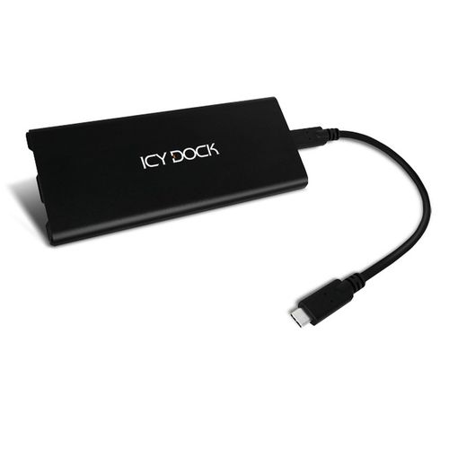 ICY DOCK ICYNano MB861U31-1M2B - Boîtier USB-C/USB-A pour SSD M.2 PCIe NVMe