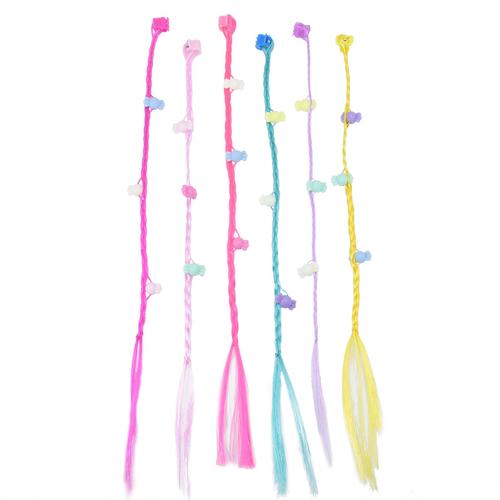 Perruque En Coquillage De Papillon Tissé Coloré, 6 Pièces, Épingle À Cheveux En Tresse De Bonbon, Accessoires Pour Filles, Mignon Cadeau, Bijoux, Couvre-Chef 