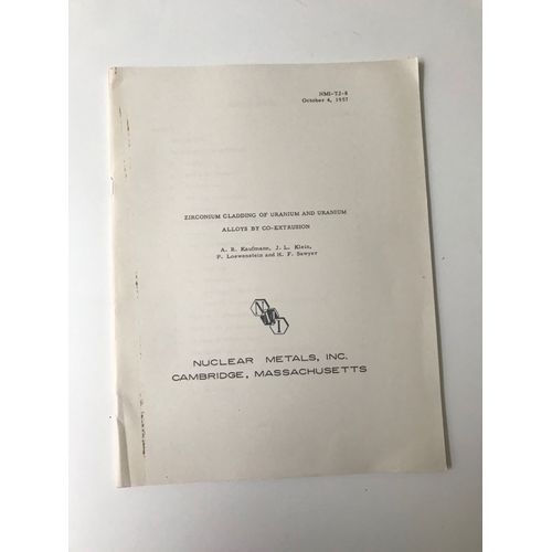 Zirconium Cladding Of Uranium Alloys By Co-Extrusion