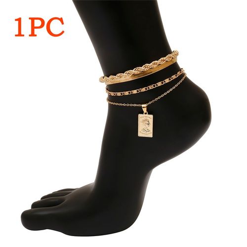 Bracelet De Cheville À Breloques Boho Pour Hommes Et Femmes, Bracelet De Cheville Réglable, Accessoires De Chaussures Punk, Sandales Pieds Nus, Bijoux De Pied, Salle De Fer
