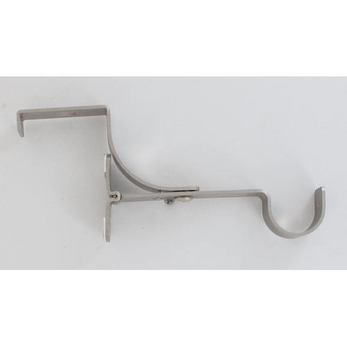 Support Tringle Sans Percage Pour Caisson À Volet Roulant Argent Mat D28mm