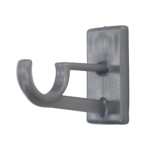 2 Supports Adhesifs Bistrot Gris Longs 12mm