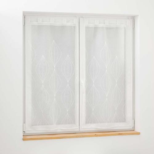 Paire Voilage Galact?E Blanc 60x160cm