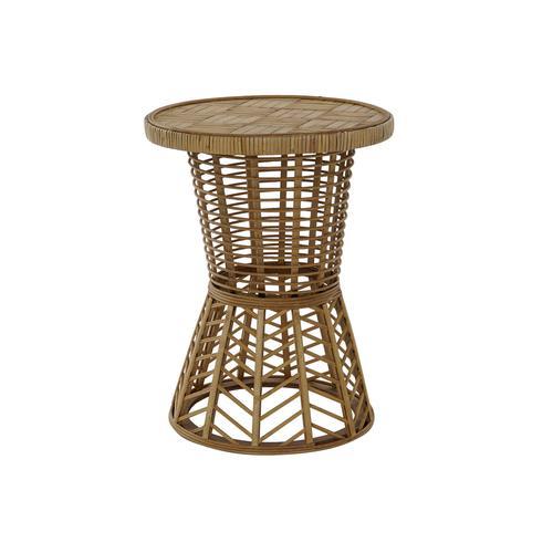 Petite Table Ronde En Rotin Naturel