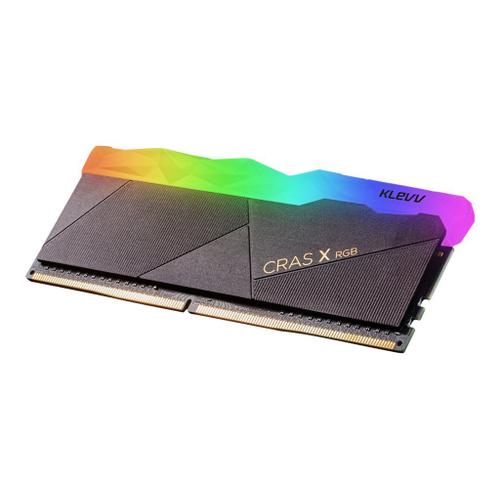 Klevv CRAS X RGB - DDR4 - kit - 32 Go: 2 x 16 Go - DIMM 288 broches - 3200 MHz / PC4-25600 - CL16 - 1.35 V - mémoire sans tampon - non ECC