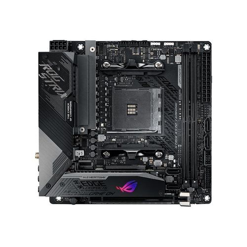 ASUS ROG Strix X570-I Gaming - Carte-mère - mini ITX - Socket AM4 - AMD X570 Chipset - USB-C Gen2, USB 3.2 Gen 1, USB 3.2 Gen 2 - Bluetooth, Gigabit LAN, Wi-Fi 6 - carte graphique embarquée...