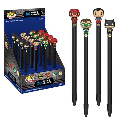 Dc Comics - Présentoir Stylos À Bille Funko Pop (Boite 16 Pcs)