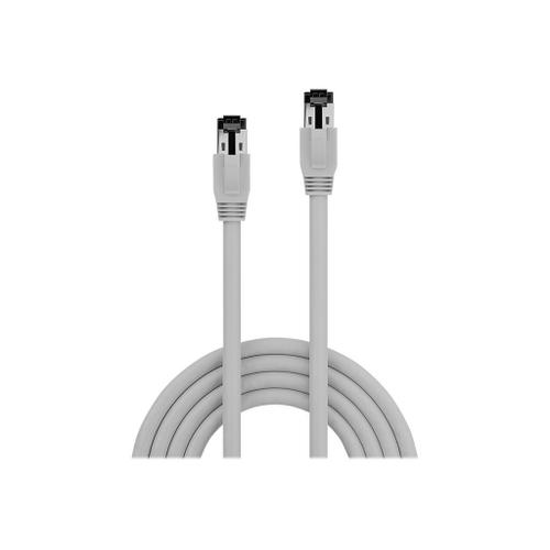 Lindy - Cordon de raccordement - RJ-45 (M) pour RJ-45 (M) - 1.5 m - SFTP, PiMF - CAT 8.1 - démarré, sans halogène, sans crochet - gris