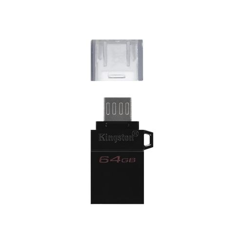 Kingston DataTraveler microDuo G2 - Clé USB - 64 Go - USB 3.2 Gen 1 / micro USB