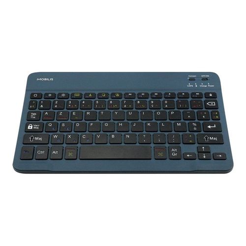 Mobilis - Clavier - Bluetooth - AZERTY - Français - bleu