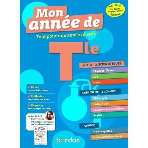 Mon Année De Tle Spécialités Scientifiques, Enseignements Communs + Options