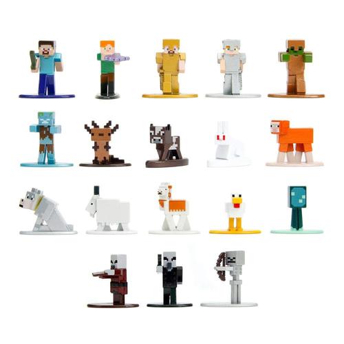 Minecraft Pack 18 Figurines Diecast Nano Metalfigs Wave 10 4 Cm