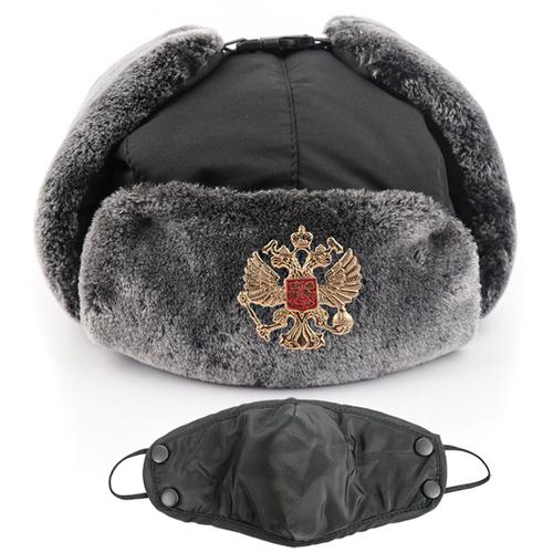 Chapeau De Motard En Tissu Doux Épaissi Pour Hommes, Capuche Complète Coupe-Vent, Oreillette, Extérieur, Moto, Hiver