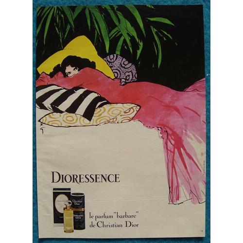 Perfume Ad  C Dior Dioressence de 1980 Dior Publicité papier Parfum 