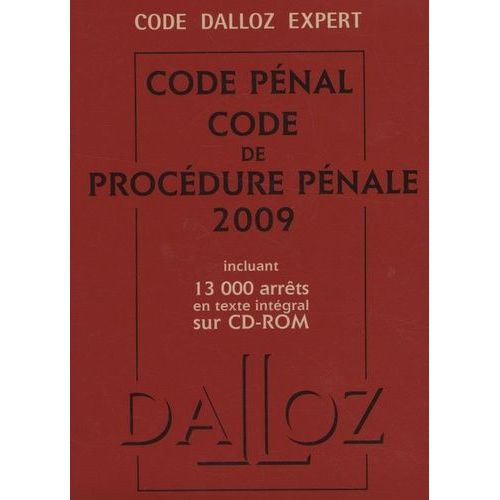 Code Pénal Et Procédure Pénale - (1 Cd-Rom)