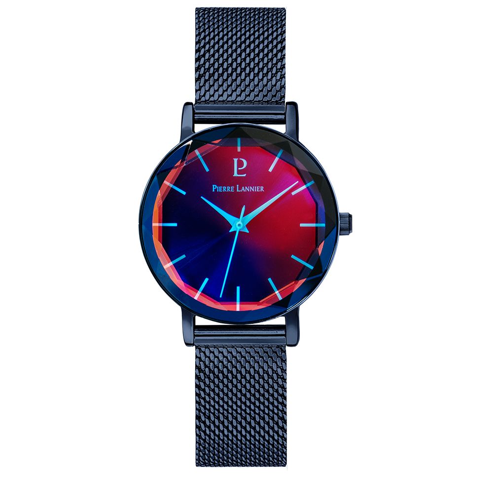 Montre Femme Multiples Cadran Bleu Bracelet Acier Milanais Bleu