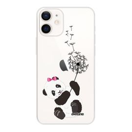 Coque Iphone 12 Mini Souple Transparente Panda Pissenlit Motif Ecriture Tendance
