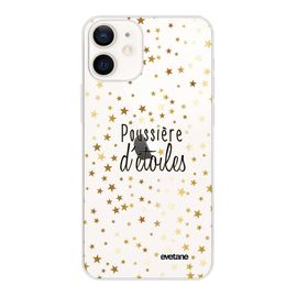 Coque Iphone 12 Mini Souple Transparente Poussière D'etoiles Motif Ecriture Tendance