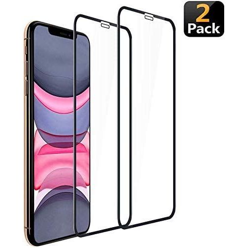 Lot De 2 3d Compatible Avec Verre Trempé Iphone 11 Iphone Xr,Couverture Complète Protection Film Protecteur Iphone 11 Xr Sans Bulles Haut Définition, Noir