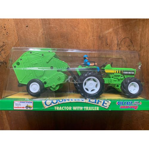 Machine À Balle De Foin Farm Motor New Ray Métal 2808 Avec Conducteur-New Ray