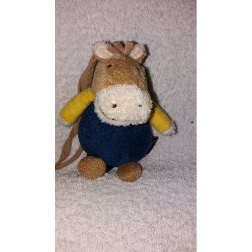 Figurine Boîte À Musique Sterntaler : Patite Vache Bleue Et Jaune