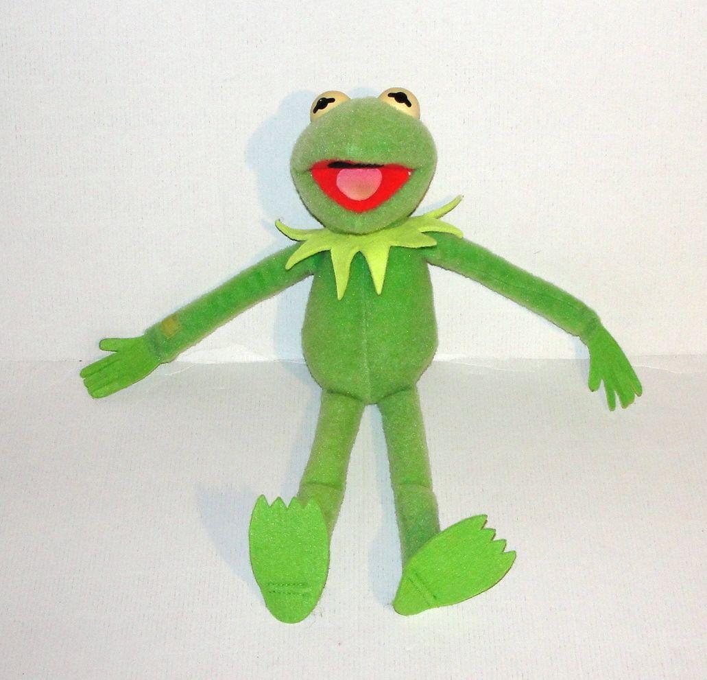 Peluche grenouille Kermit DISNEY The Muppets show Vintage 50 cm - D