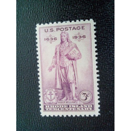 Timbre Etats-Unis Yt 347 Statut De Roger Williams 1936 ( 091004 )
