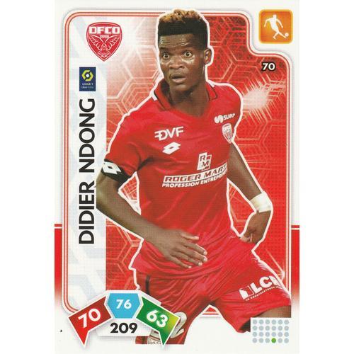 Carte Panini Foot - N° 70 - Adrenalyn Xl 2020 / 2021 - Didier Ndong - Dijon