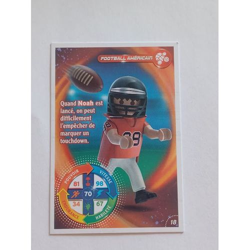 Carte Carrefour Playmobil 2021 Le Monde Du Sport Football Américain 18