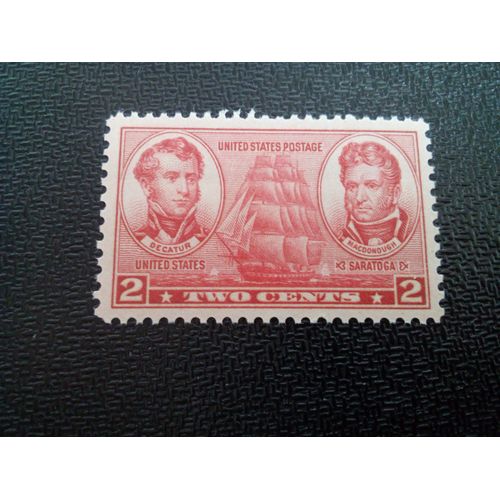Timbre Etats-Unis Yt 354 Stephen Decatur Et Thomas Macdonough 1937 ( 091004 )
