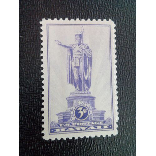 Timbre Etats-Unis Yt 364 Statue De Kamehameha I, Honolulu 1937 ( 091004 )