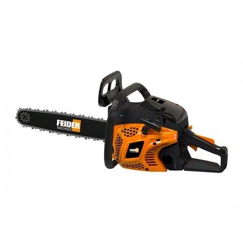 FEIDER Tronçonneuse thermique 46 cm³ 46 cm - Guide et chaîne OREGON - démarrage manuel avec lanceur FTRTPRO45