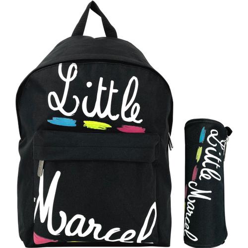 Sac à dos scolaire simple compartiment & trousse offerte Little Marcel