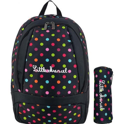 Sac à dos scolaire simple compartiment & trousse offerte Little Marcel