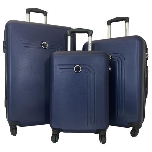 Lot 3 valises rigides dont 1 valise cabine David Jones ABS