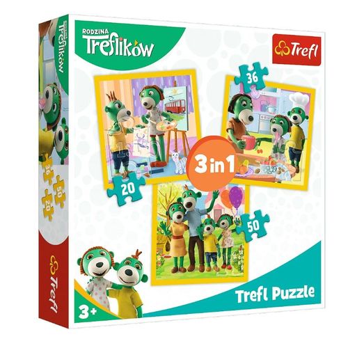 3 Puzzles - Treflikow - 20, 36 Et 50 Pièces