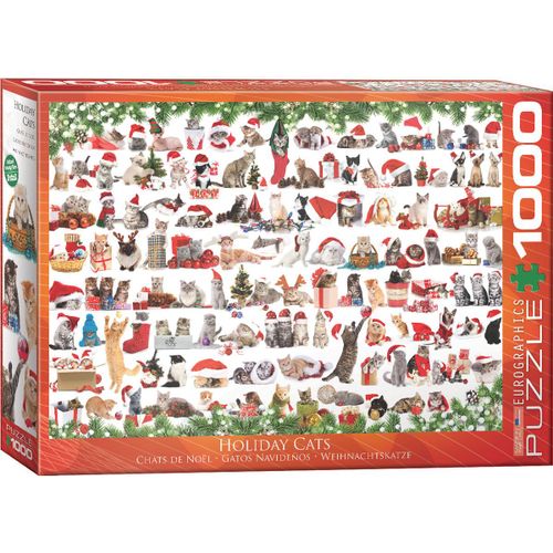 Chats De Noël - Puzzle 1000 Pièces